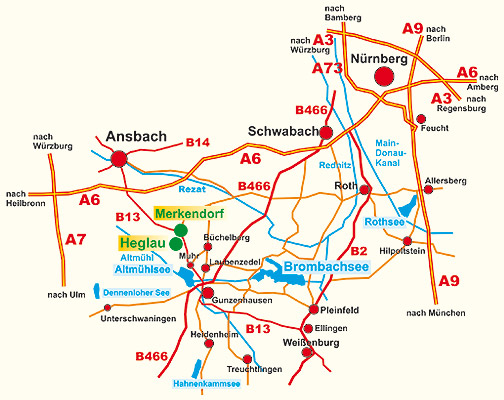Karte Merkendorf